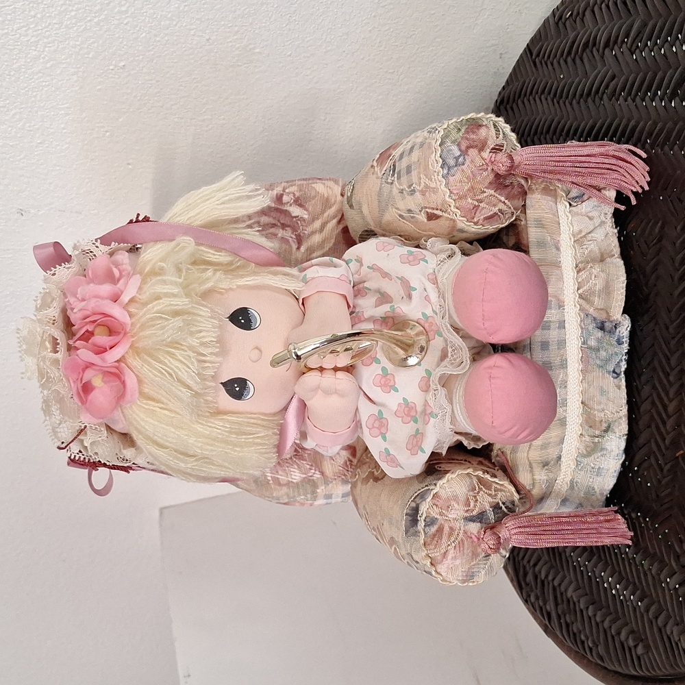 Vintage Preciuos Moments Doll With Couch & Chair